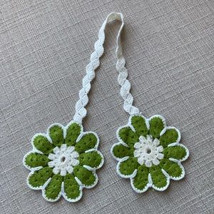 Vintage crocheted pot holders, never used, St. Patrick’s Day